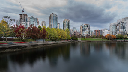 Fototapeta na wymiar Yaletown Vancouver in Fall season