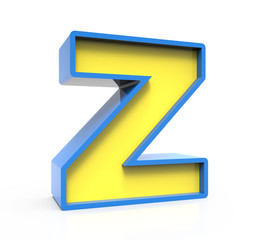 3D toylike letter Z