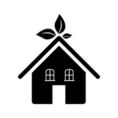 eco friendly home icon image vector illustration design