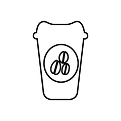 coffee cup  icon image vector illustration design 