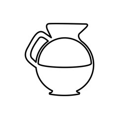 coffee kettle  icon image vector illustration design 