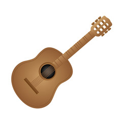 acoustic guitar icon image vector illustration design 