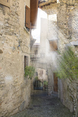 Medieval Borgo di Canale in the Italian mountains