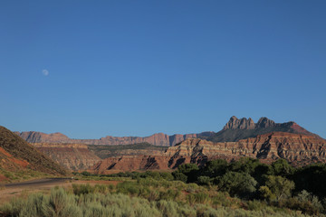 mountains n moon