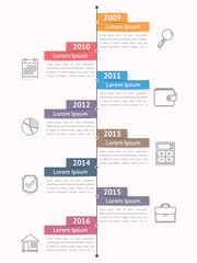 Vertical Timeline Infographics