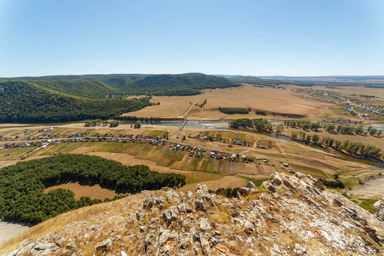The village of Tash-Asty. Bashkortostan