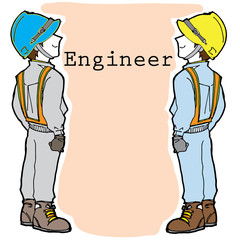 engineer cartoon vector character