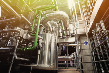 Industrial zone, Steel pipelines and valves