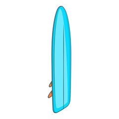 Surfboard icon. Cartoon illustration of surfboard vector icon for web design