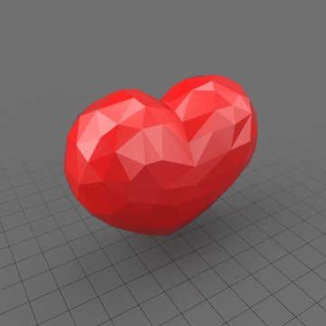 Valentine's Heart Faceted