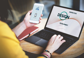 Fototapeta premium Inspiration Development Design Creative Thinking Concept