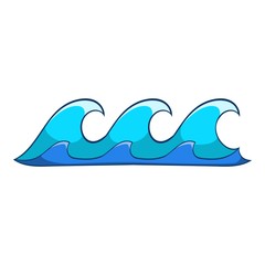 Small waves icon. Cartoon illustration of small waves vector icon for web