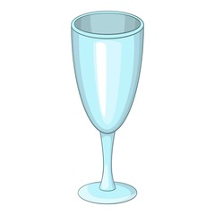 Wine glass icon. Cartoon illustration of wine glass vector icon for web