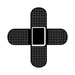 two bandages icon image vector illustration design 