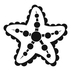 Starfish icon. Simple illustration of starfish vector icon for web