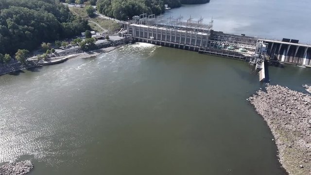 Aerial Footage Conowingo Dam, Conowingo Maryland