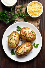 Homemade potato skins