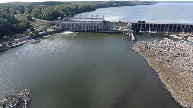 Aerial Footage Conowingo Dam, Conowingo Maryland