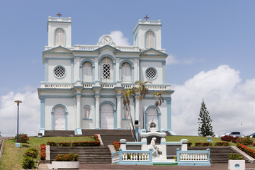 The picturesque church of Sainte Marie in West Indies, Martinique
