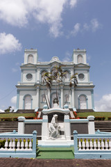 The picturesque church of Sainte Marie in West Indies, Martinique