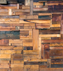 Full frame of wood blocks background