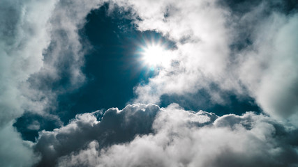 cloudy sunny sky