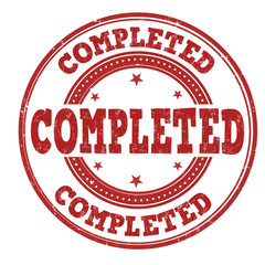 Completed sign or stamp