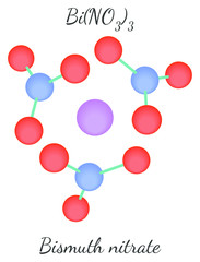Bismuth nitrate BiN3O9 molecule