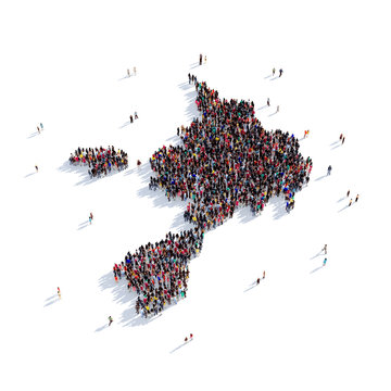 people group shape map Sark