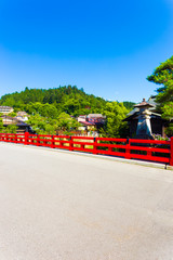 Takayama Naka-Bashi Bridge Mountain Daytime V