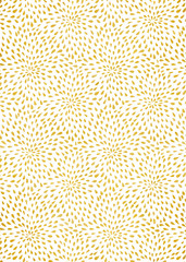 Gold foil decorative background with pattern.