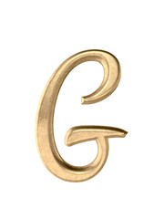 Metal alphabet. 3D rendering