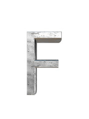 Metal alphabet. 3D rendering