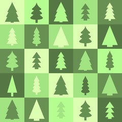 Obraz premium Green Christmas background