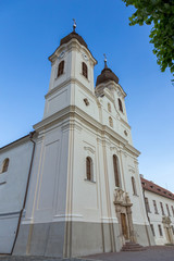 Fototapeta na wymiar Vew of Tihany Abbey at Lake Balaton in Hungary