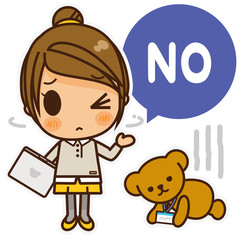 オンナノコ オフィスカジュアル(黄) NO