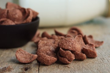 fresh milk chocolate corn flake