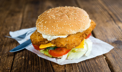 Fish Burger (selective focus)