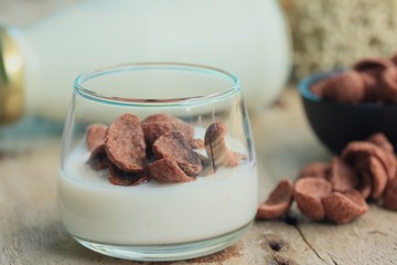 fresh milk chocolate corn flake