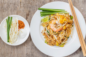 Thai food Pad thai , Stir fry noodles in padthai style