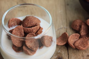 fresh milk chocolate corn flake