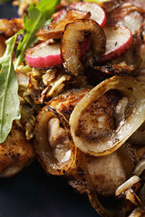 Roasted chicken closeup