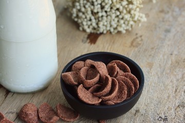 fresh milk chocolate corn flake