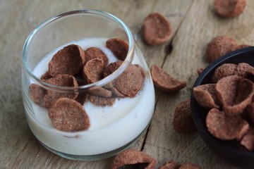 fresh milk chocolate corn flake
