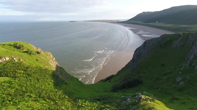 Rhossili Beach - Aerial Footage