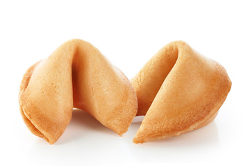 Fortune cookie isolated on a white background
