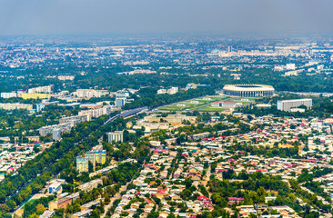 Aerial view of Tashkent in Uzbekistan