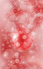 image of Christmas decorations closeup