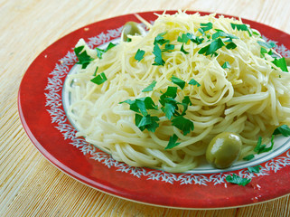 Spaghetti with cheese