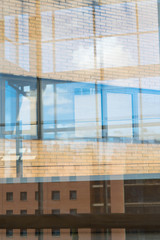 Reflections in a window pane.